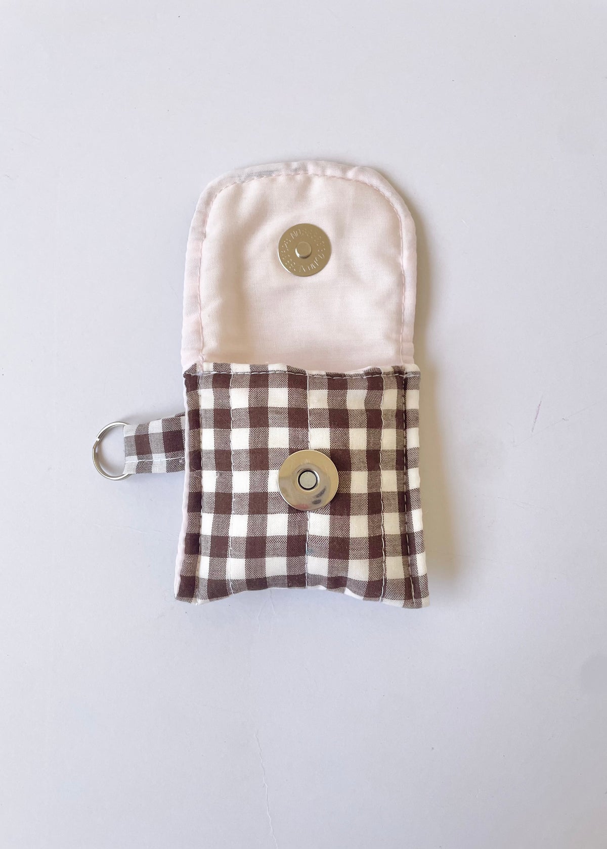 Brown Gingham AirPods Case