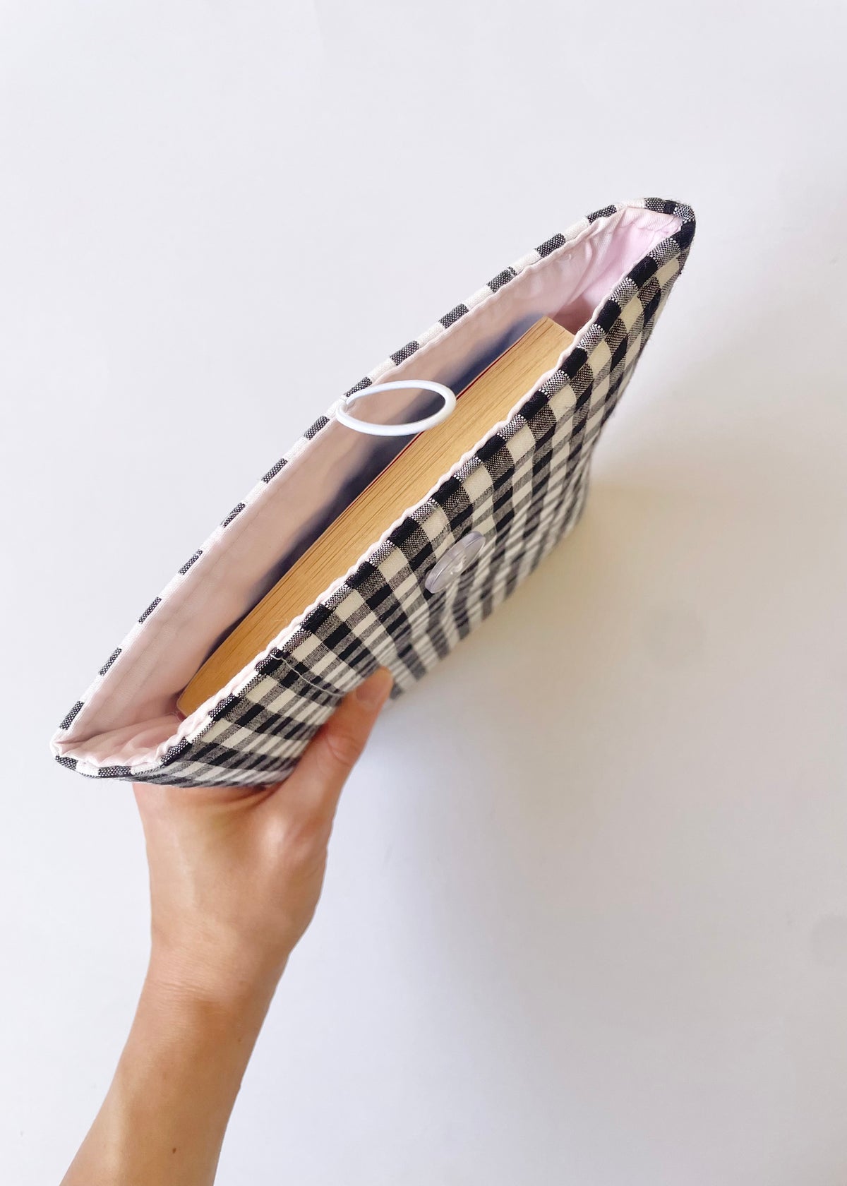 Gingham Book Sleeve