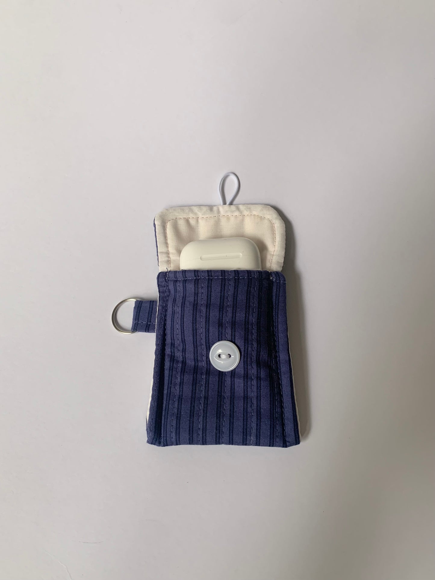 Navy Stripe AirPods Case