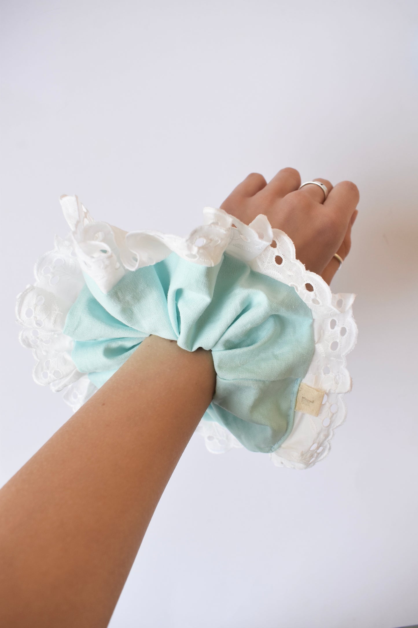 Sky Lace Scrunchie