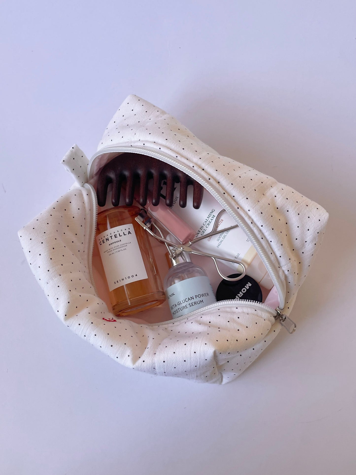 Polka Dot Jumbo Makeup Bag