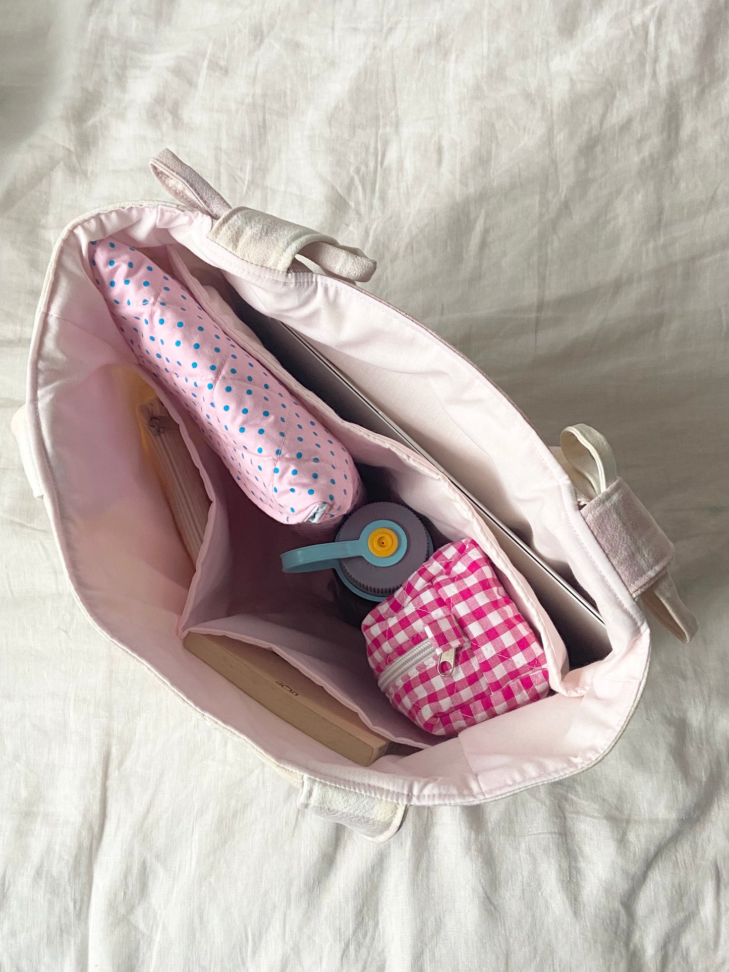 Mango Quilted Tote Bag