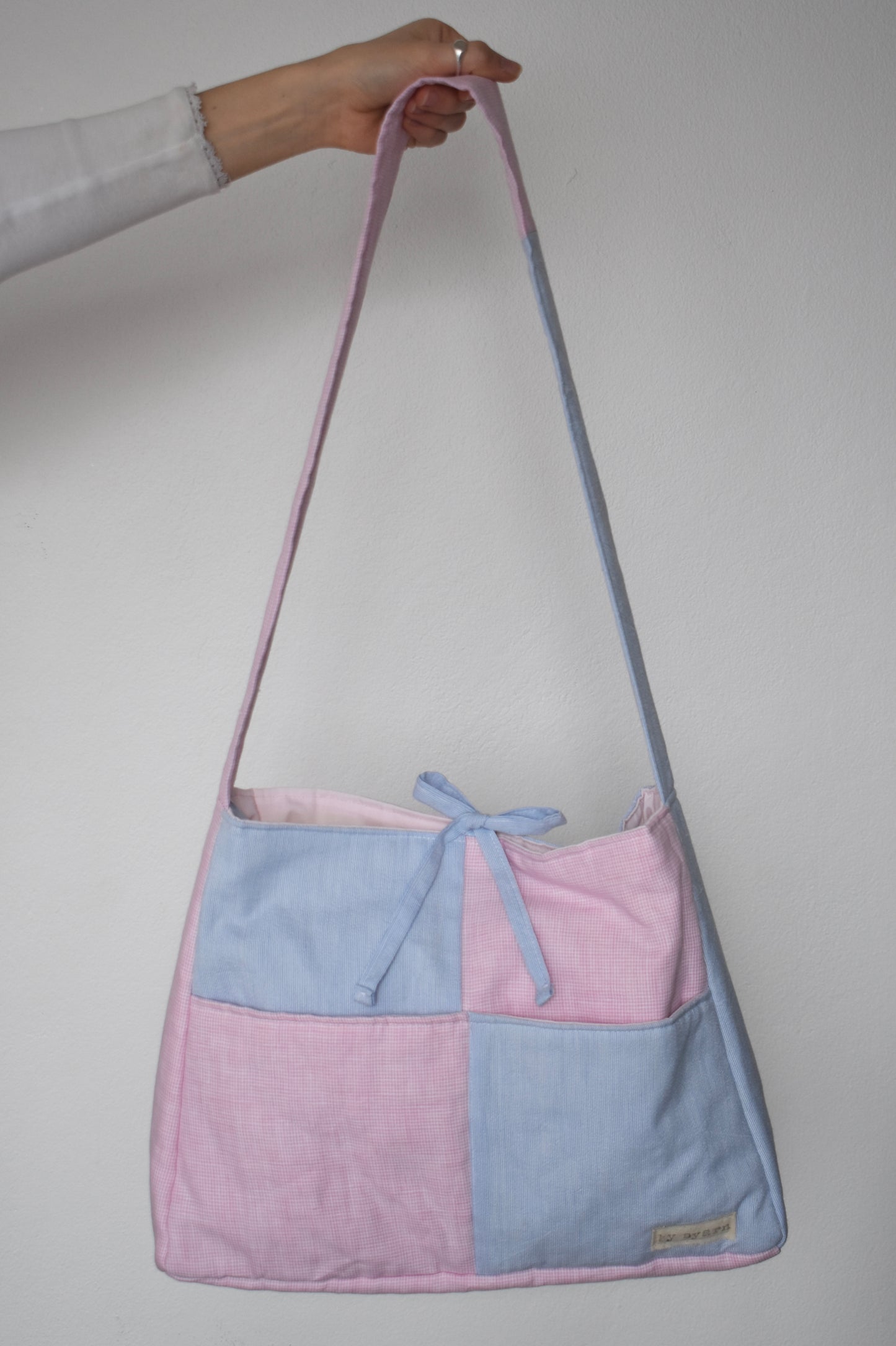 Patchwork Tote Bow Bag
