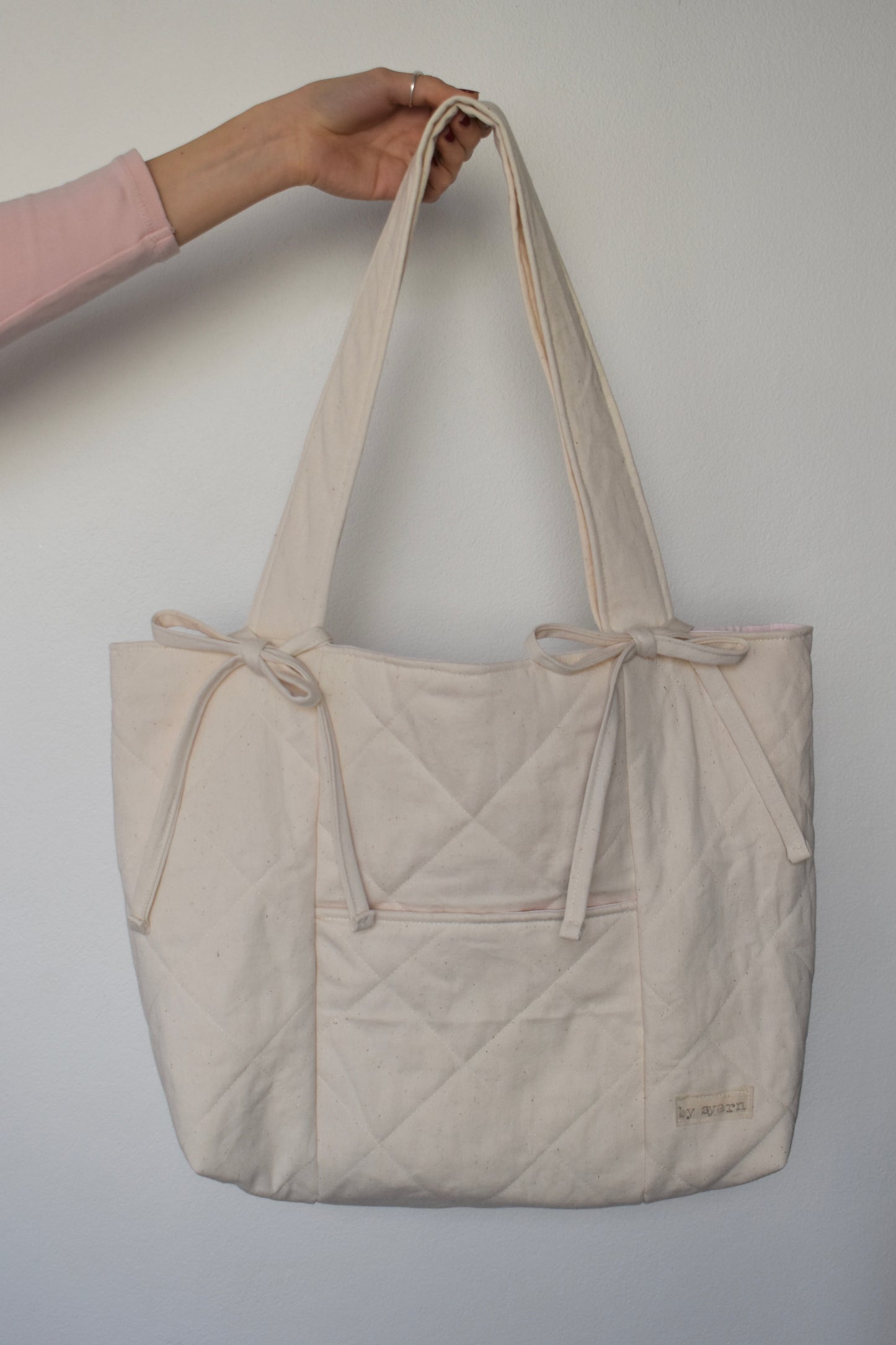 Calico Quilted Tote Bag