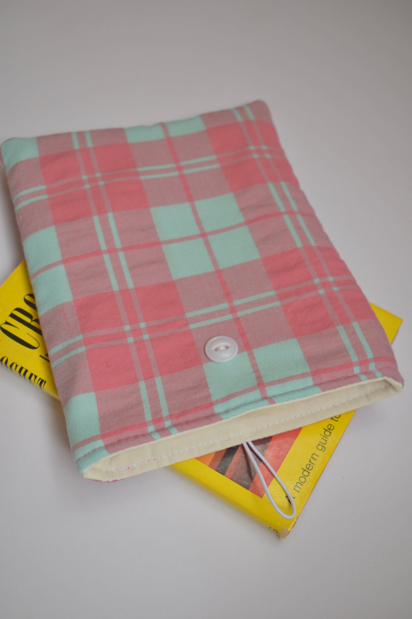 Pink + Blue Plaid E-Reader Sleeve