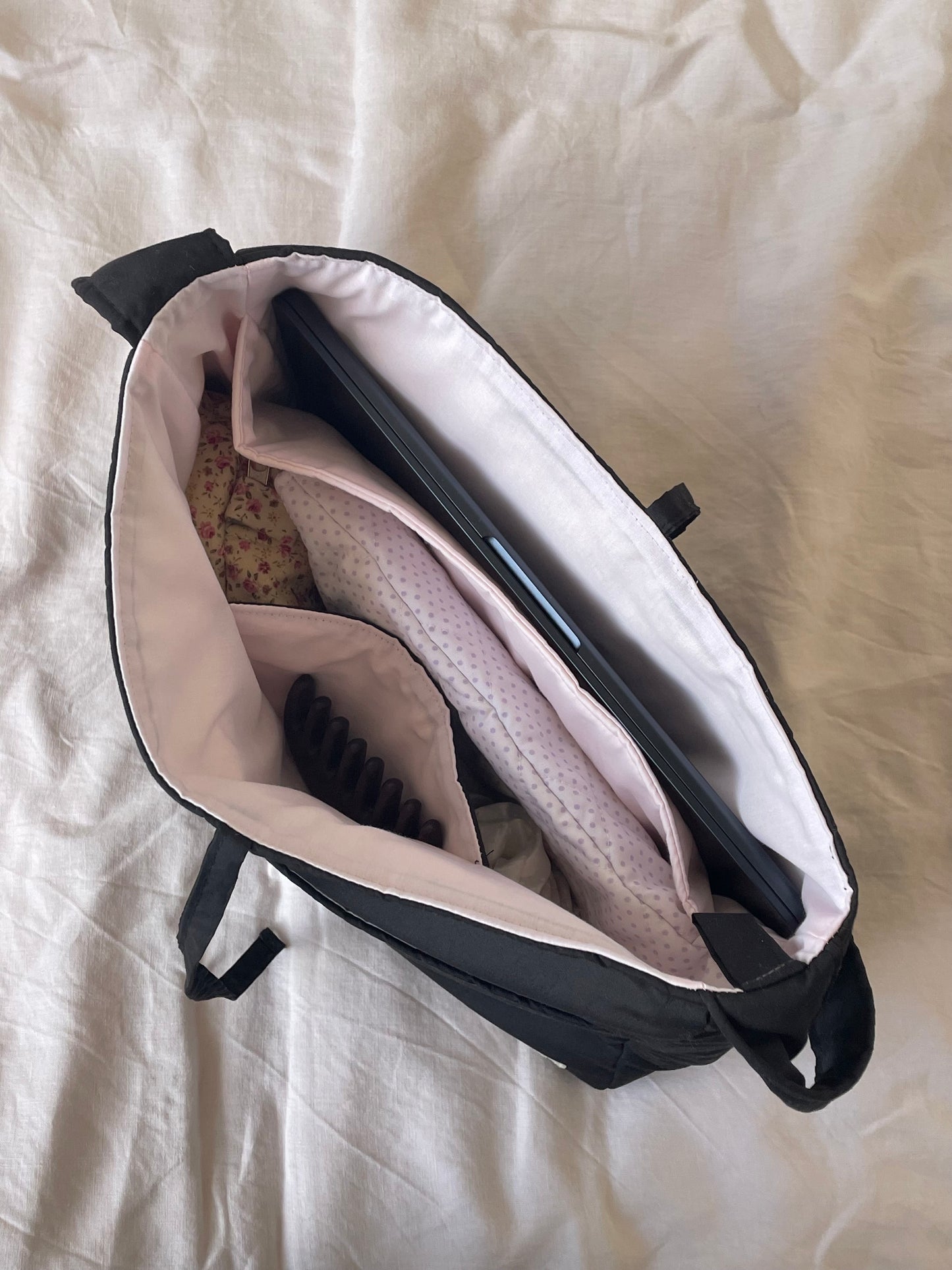 Black Tote Bow Bag
