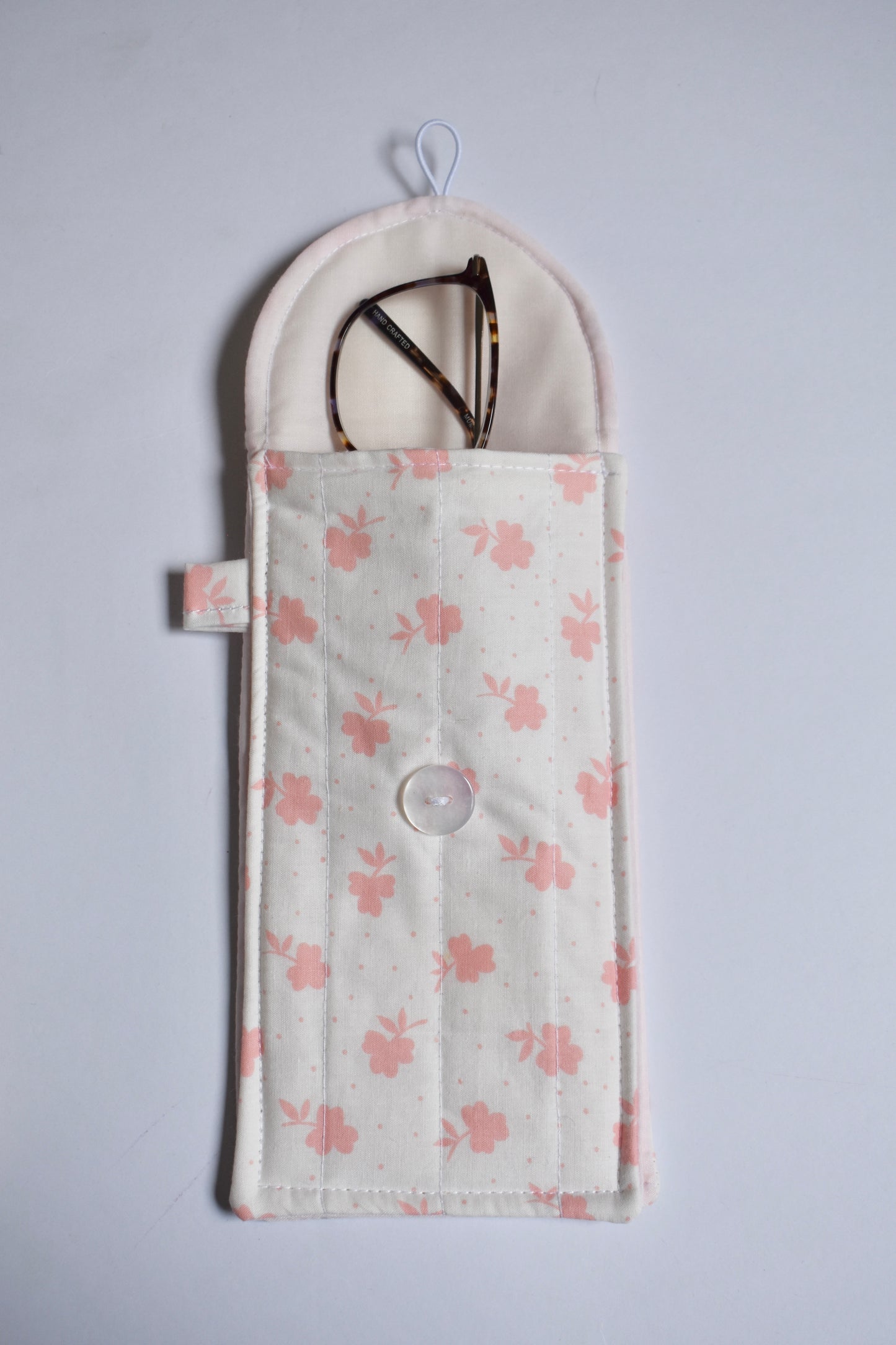 Pink Rose Glasses Pouch