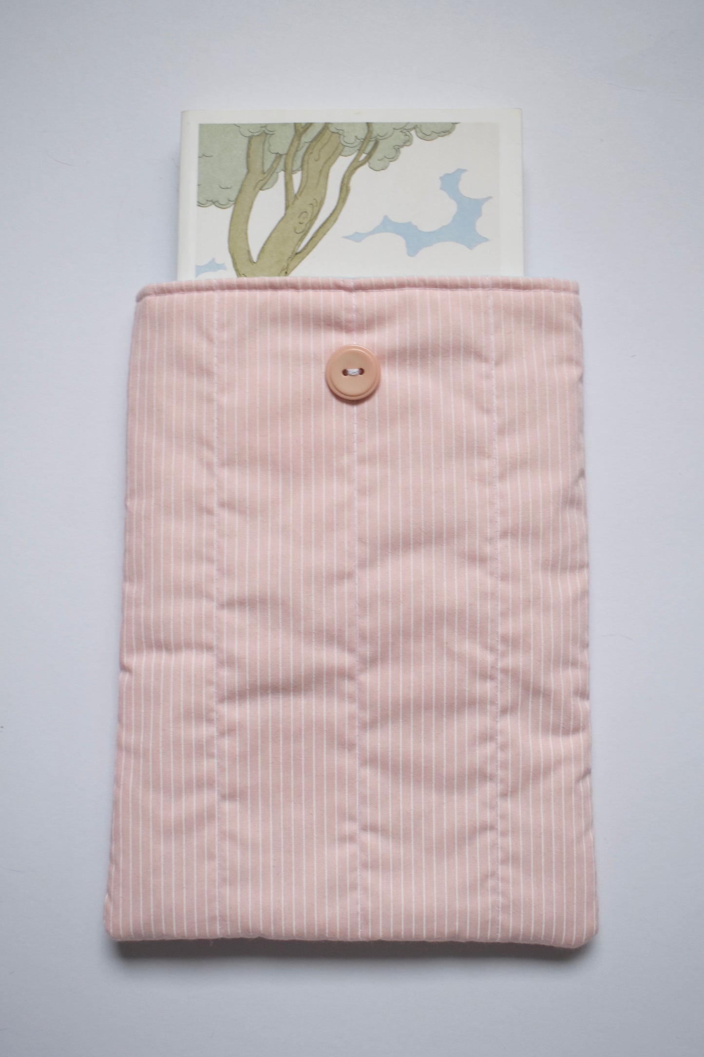 Pink Stripe Book Sleeve