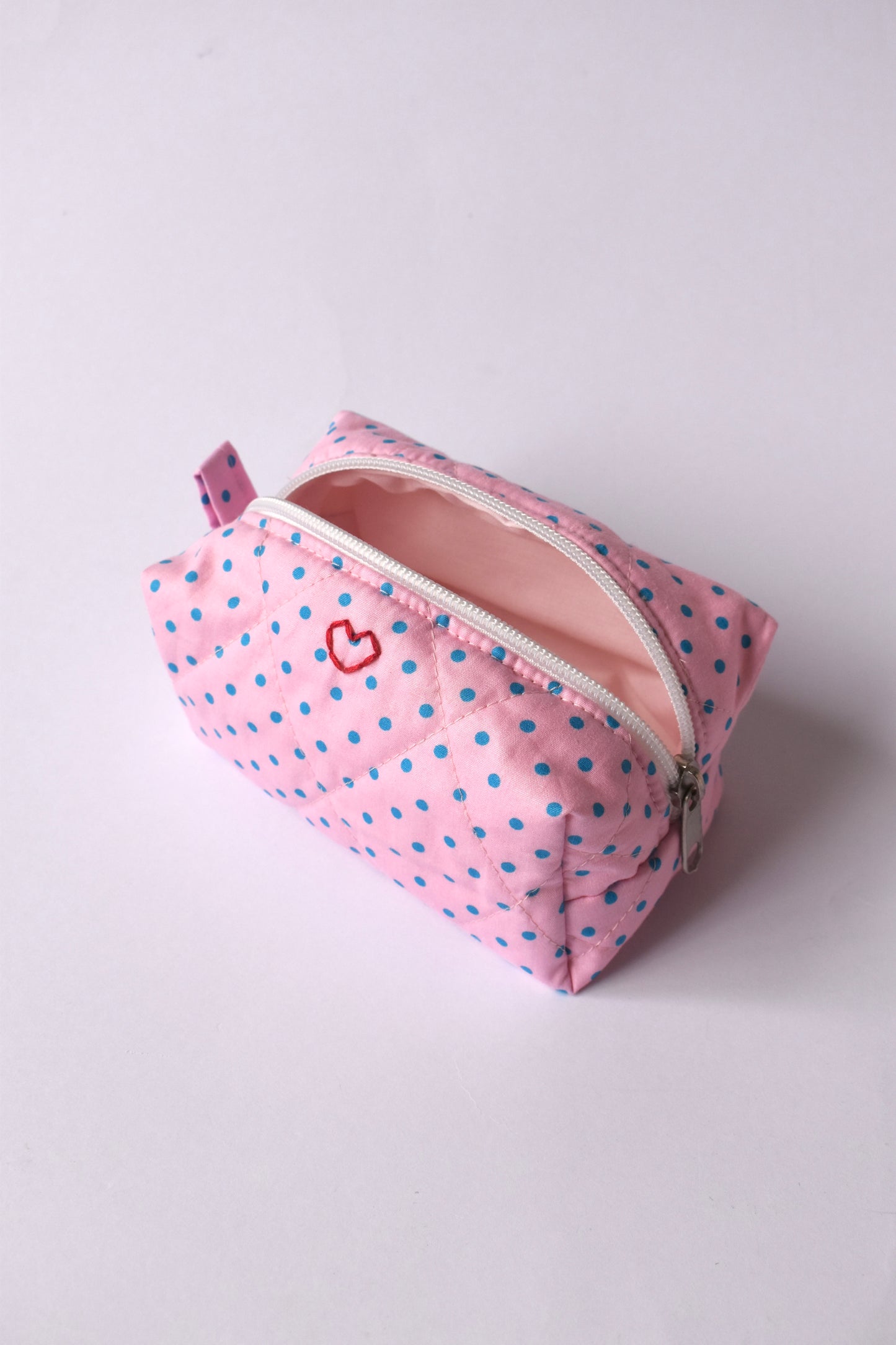 Pink Polka Mini Makeup Bag