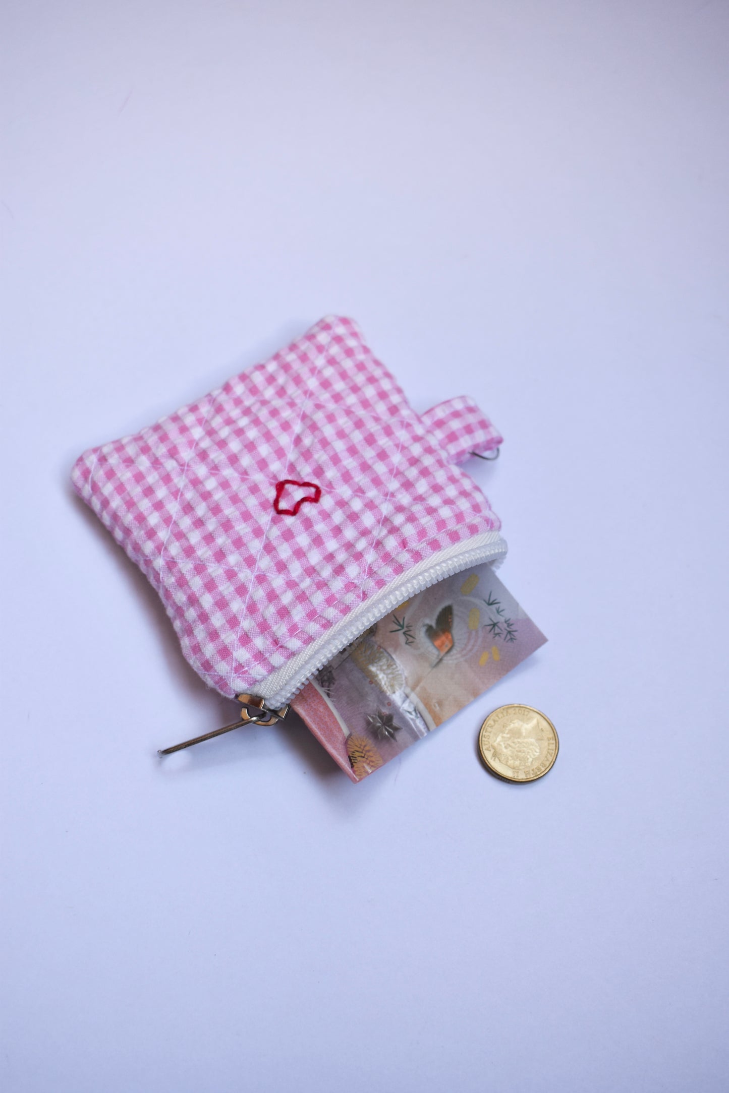 Pink Flat Bag Charm