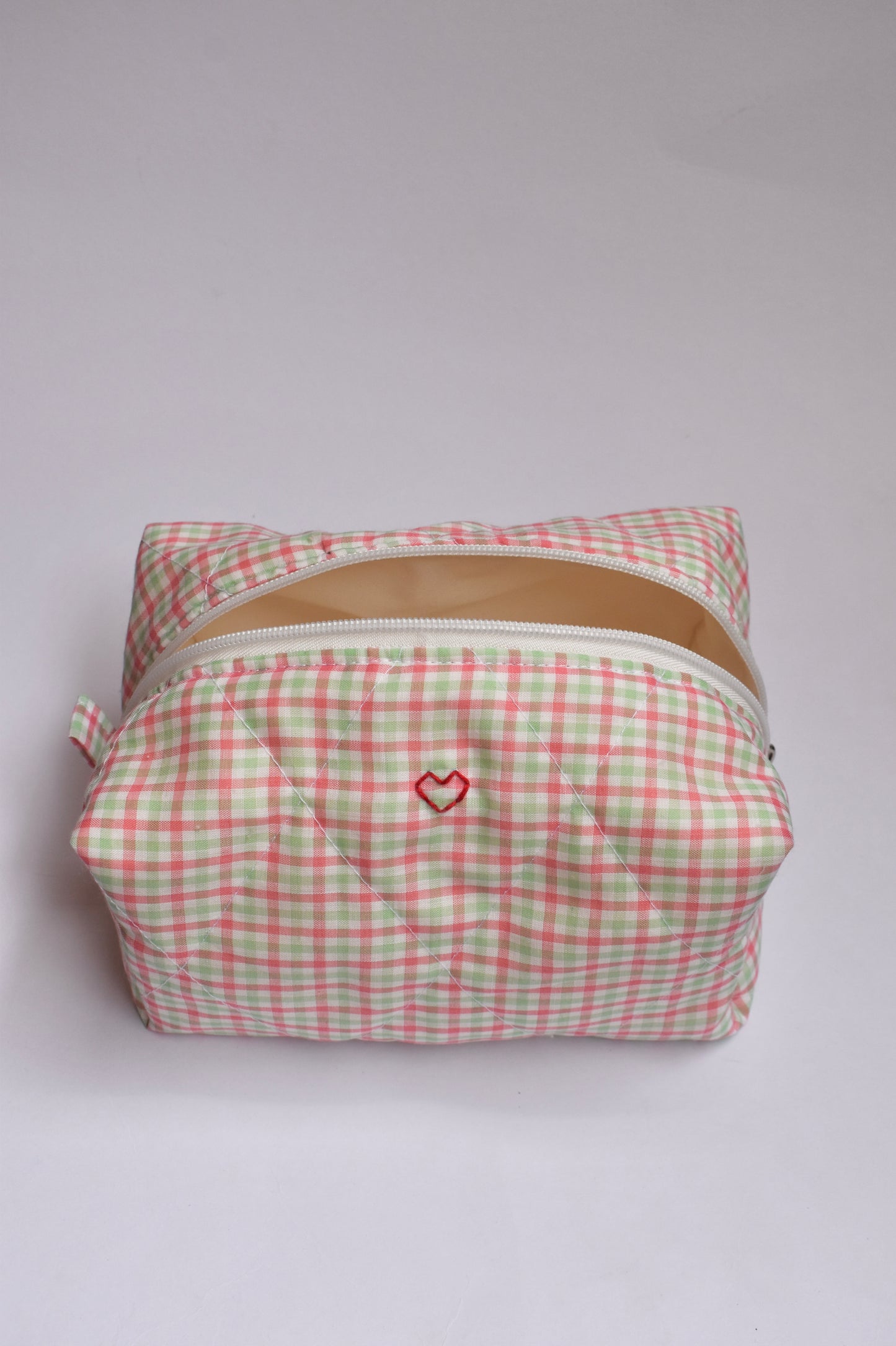 Summer Check Jumbo Makeup Bag