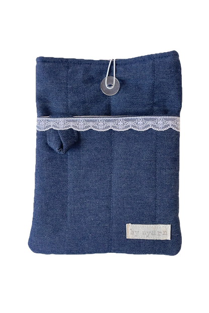 Denim Book Sleeve with Pocket