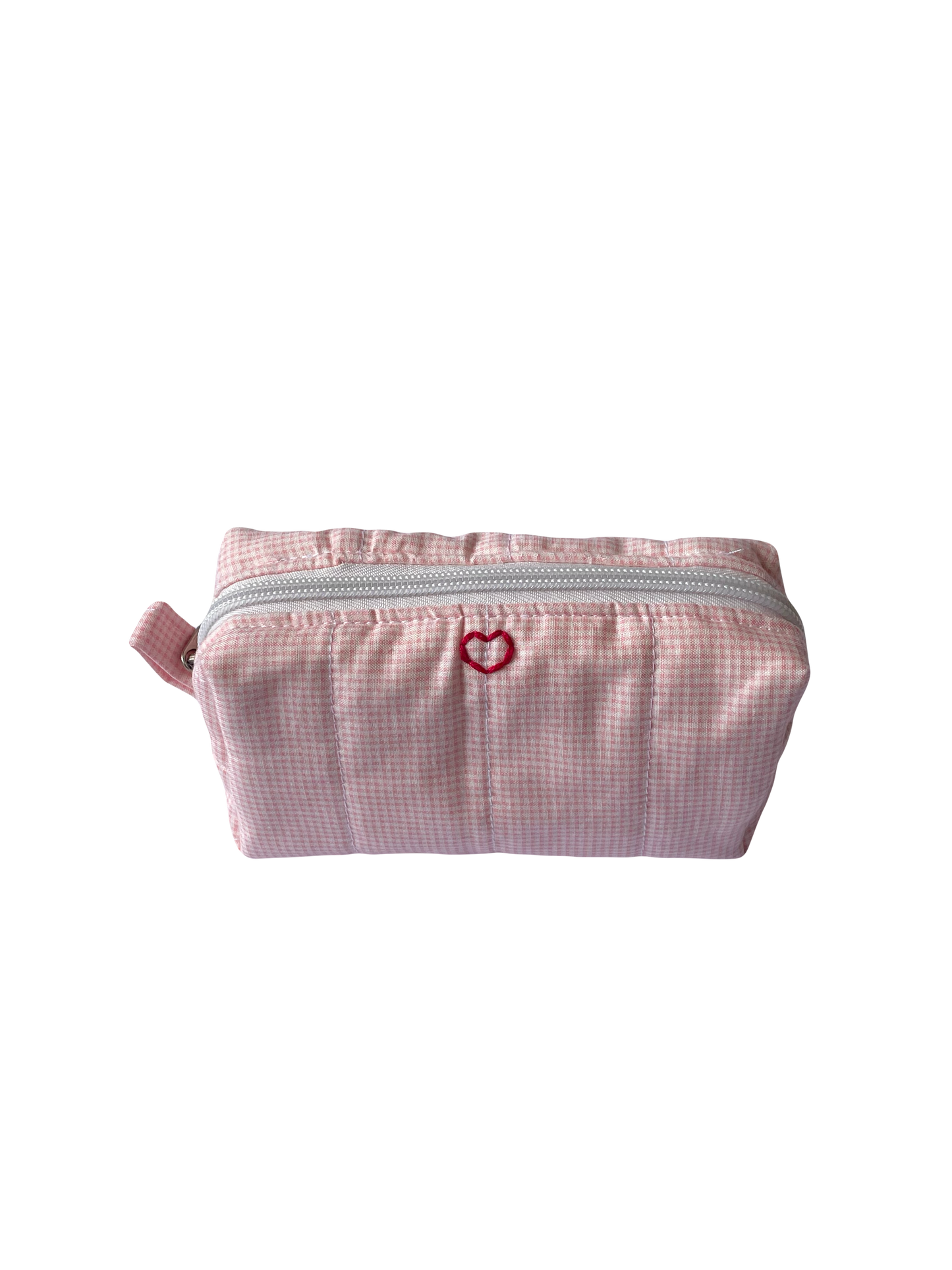 Pink Gingham Camera Pouch