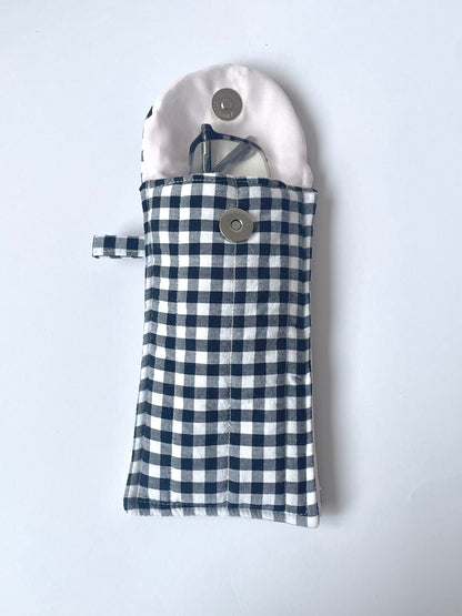 Gingham Glasses Pouch