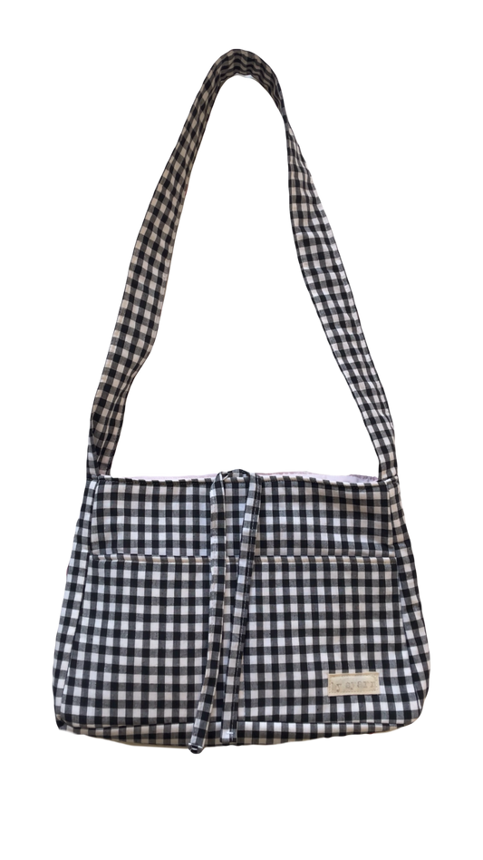 Gingham Mini Bow Bag