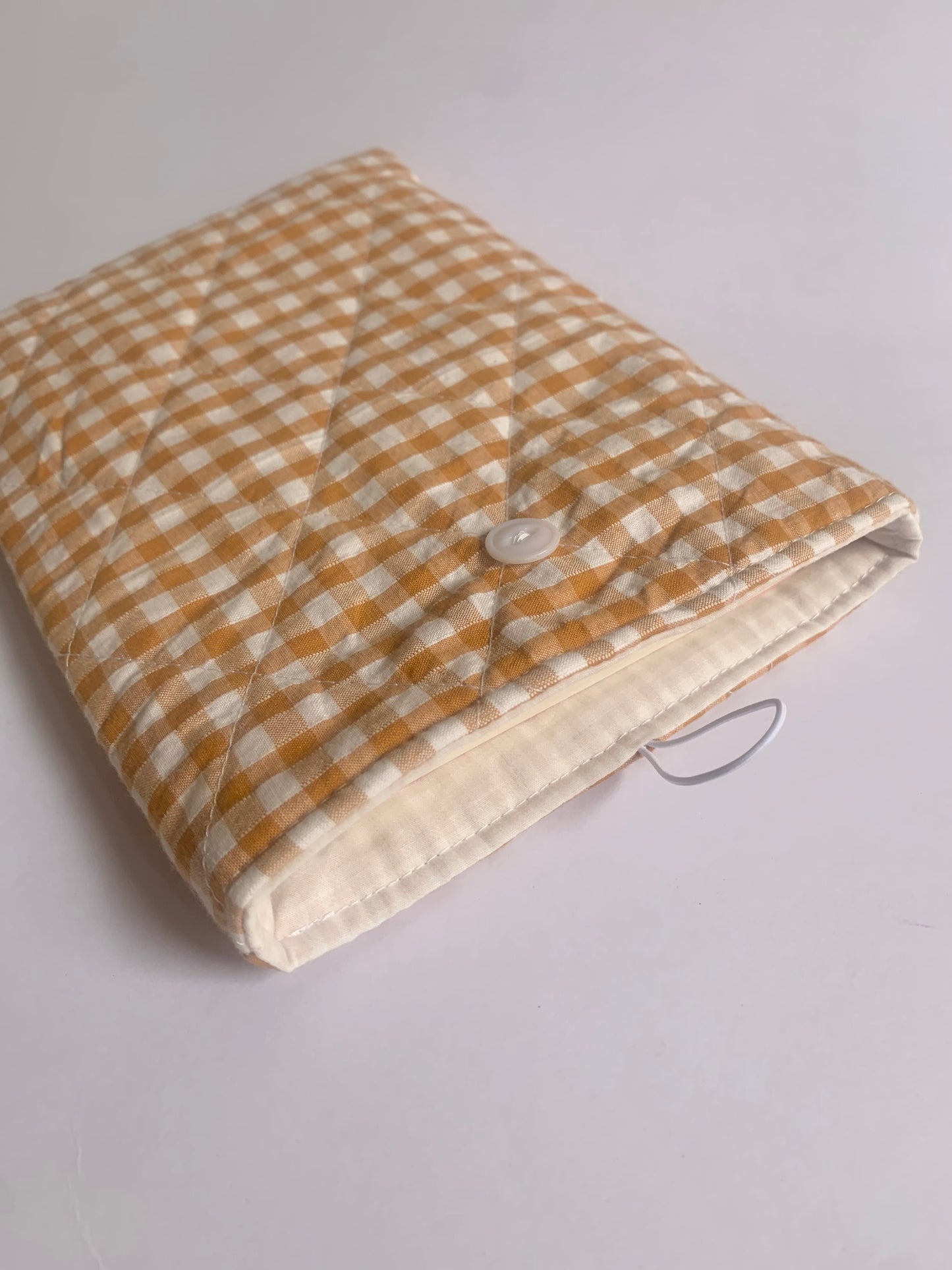 Honey Gingham Book Sleeve