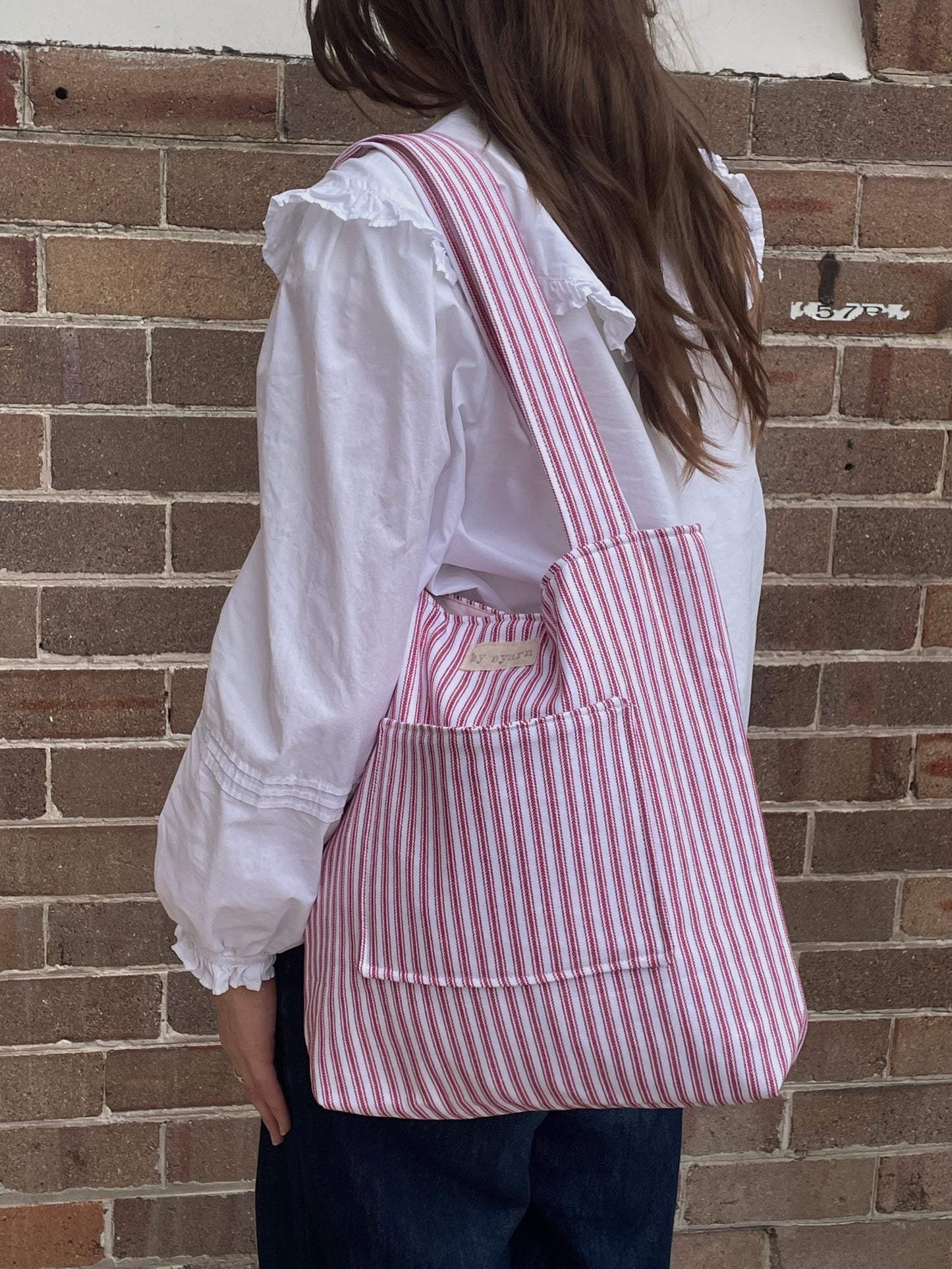 Red Stripe Everyday Tote Bag