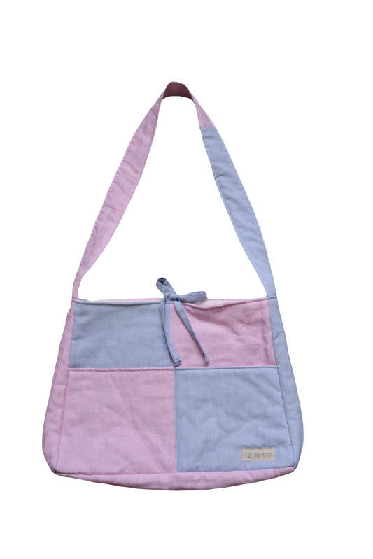 Patchwork Tote Bow Bag
