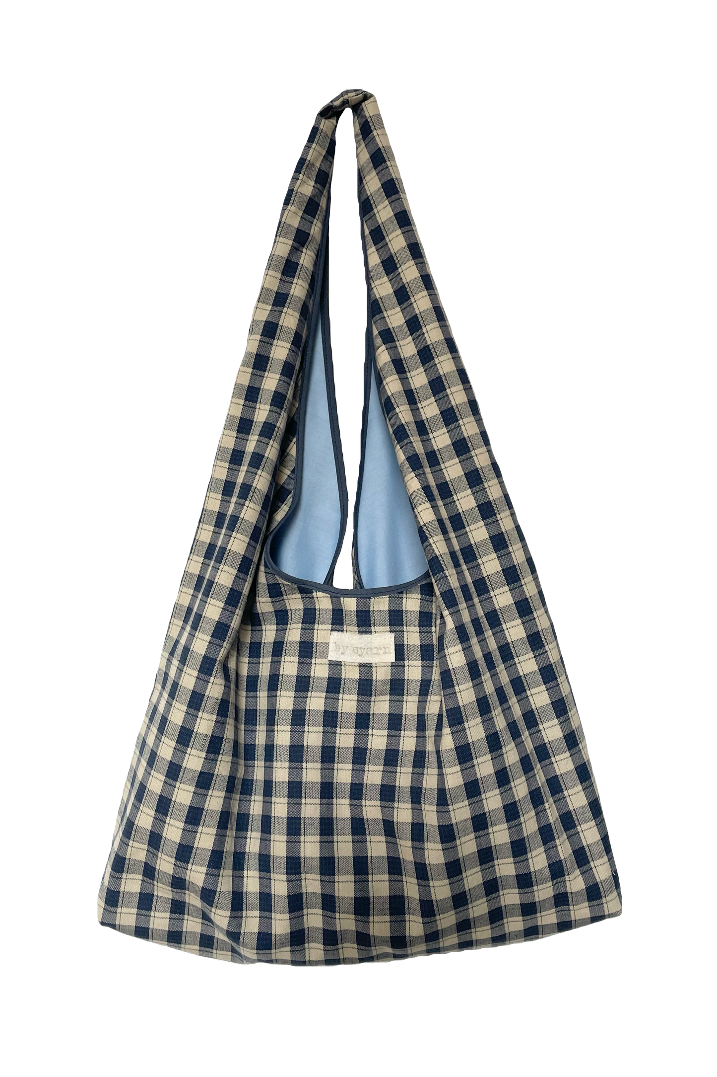 Cottage Blue Slouchy Bag