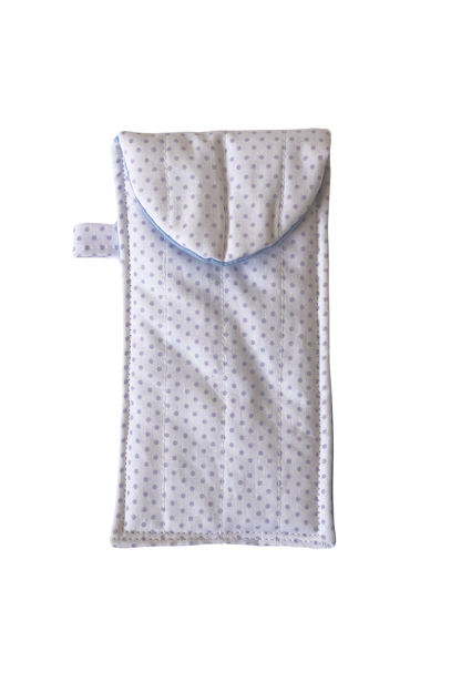 Lilac Polka Dot Glasses Pouch