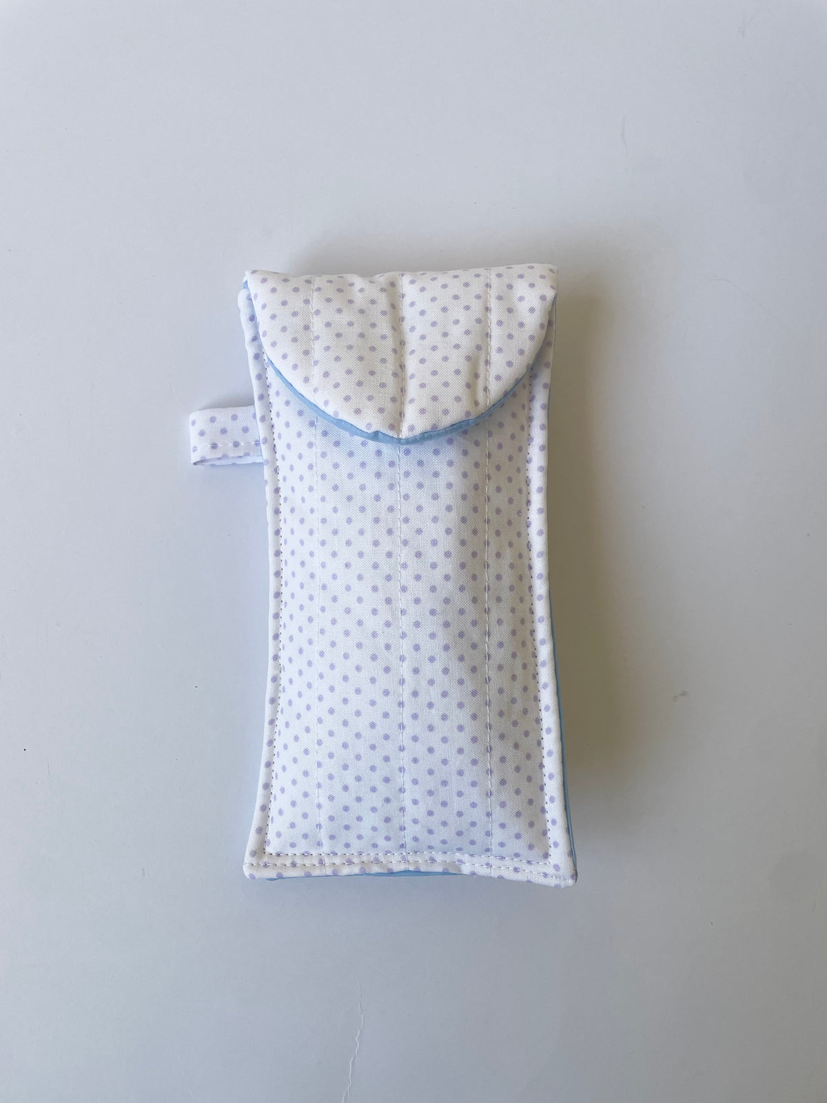 Lilac Polka Dot Glasses Pouch