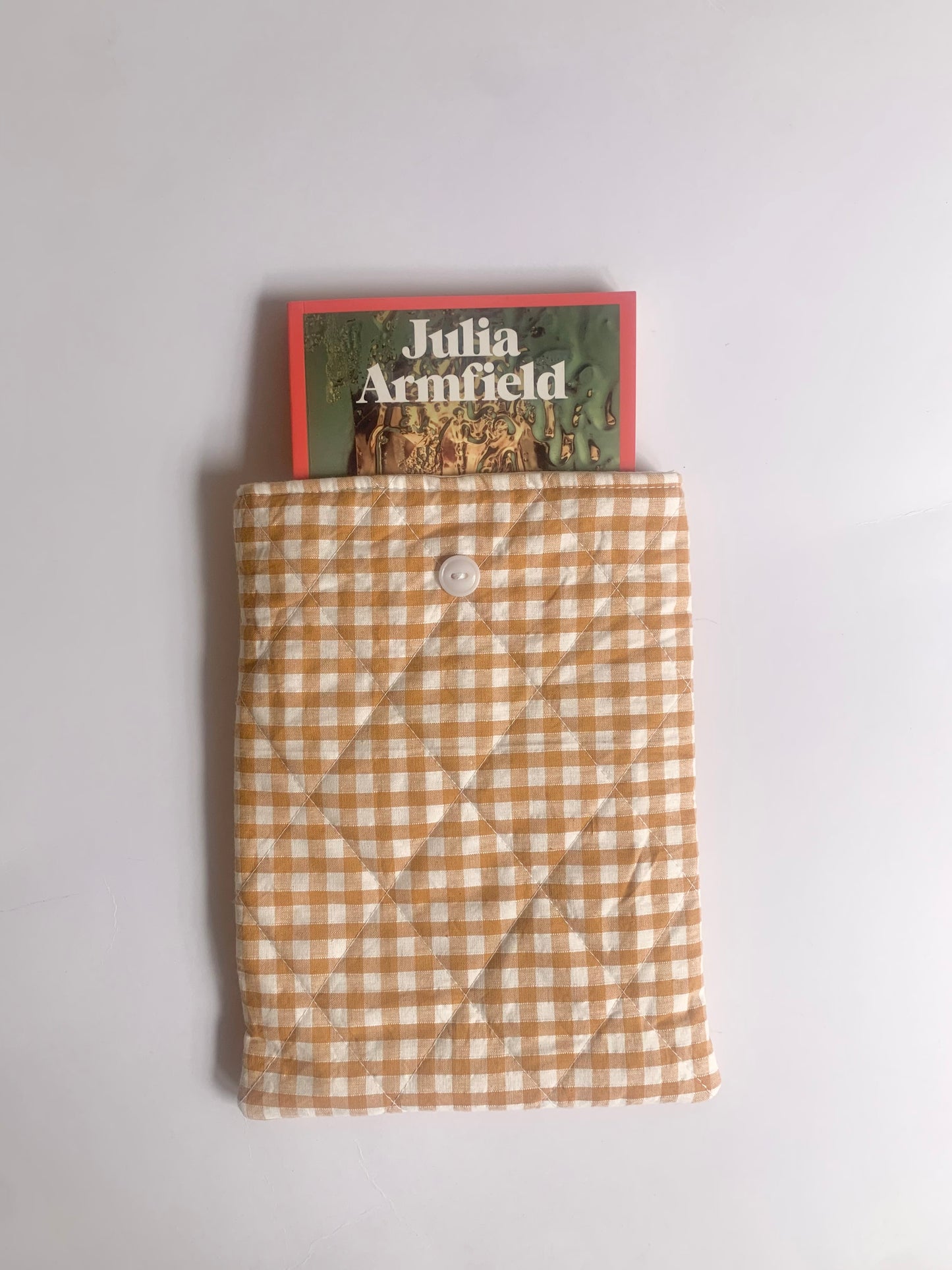 Honey Gingham Book Sleeve