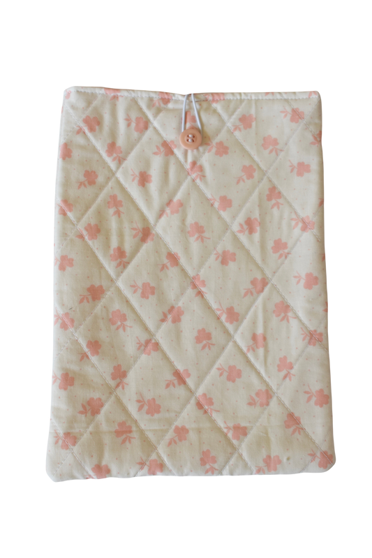 Pink Rose Large Book Sleeve