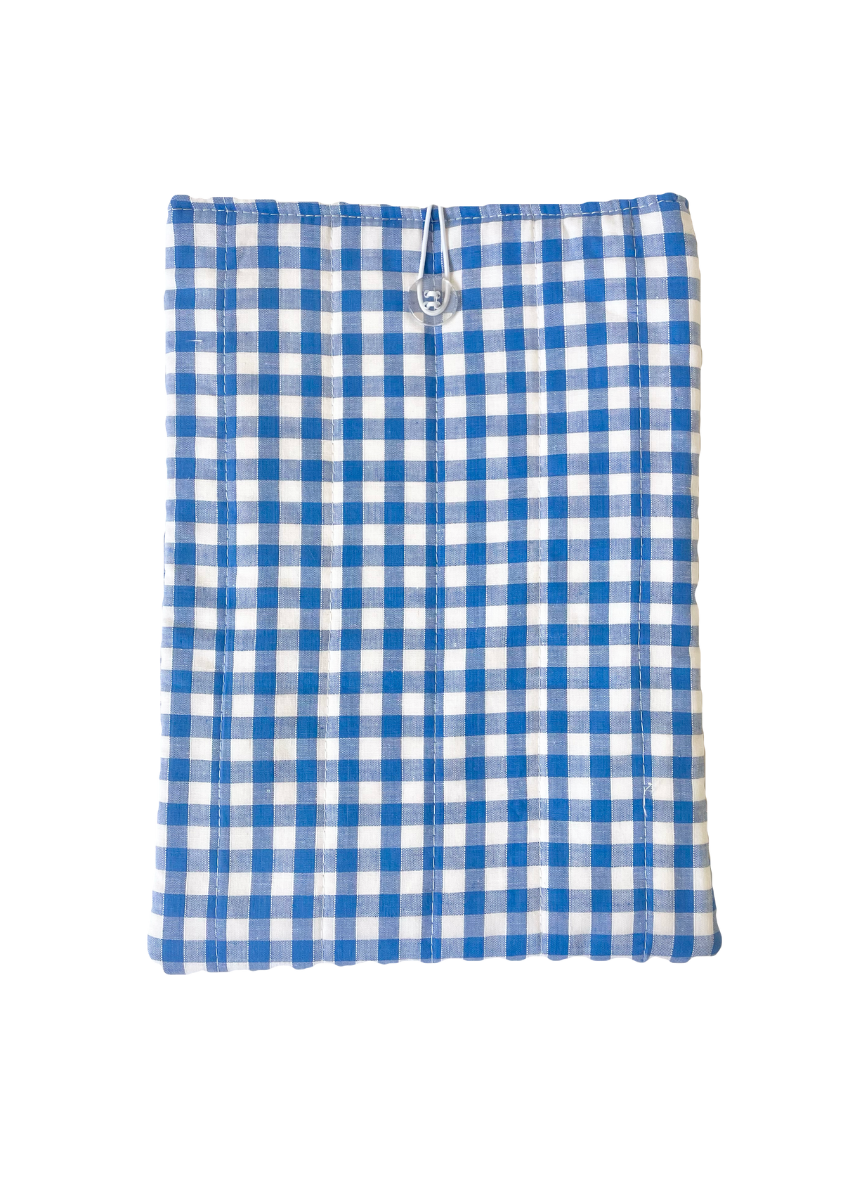 Blue Gingham Large Book Sleeve