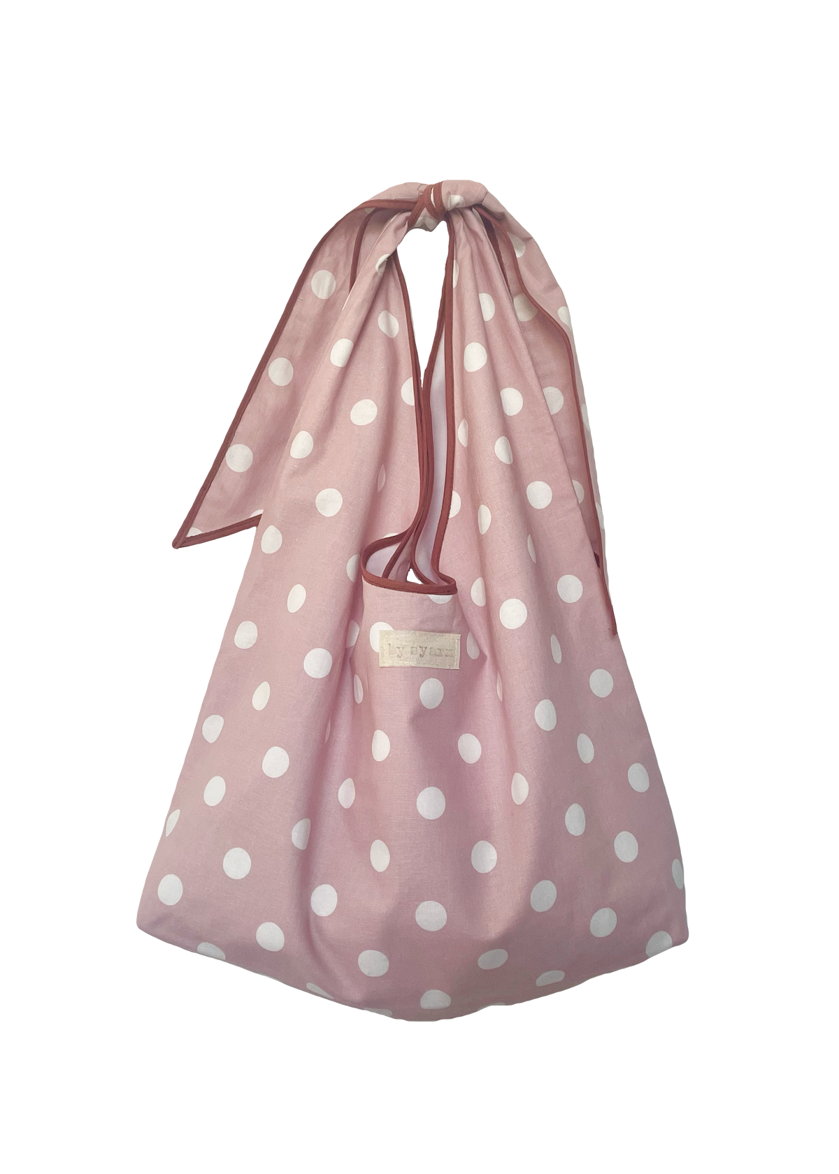 Pink Polka Dot Slouchy Bag