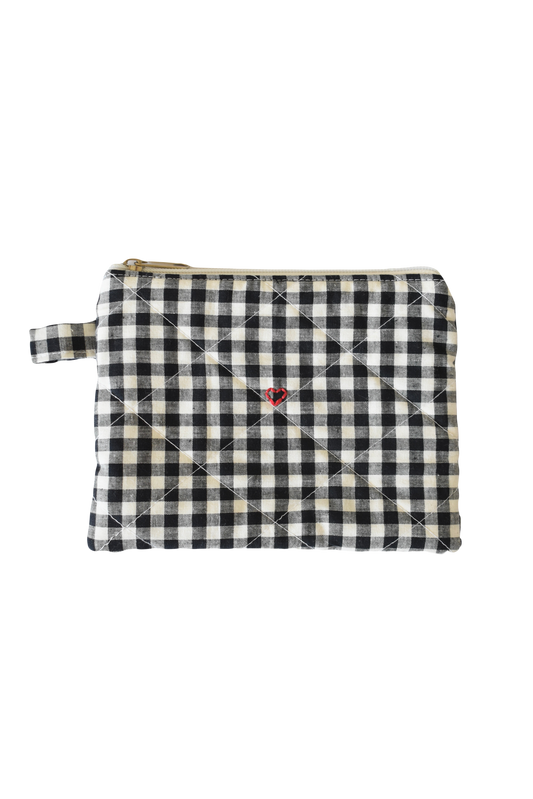 Gingham Carry Pouch