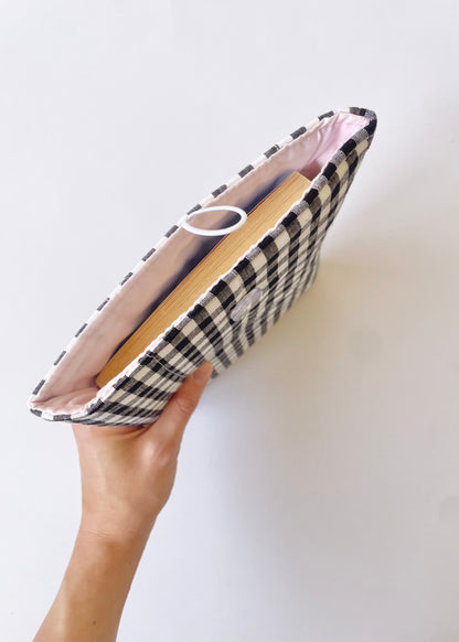 Gingham Book Sleeve