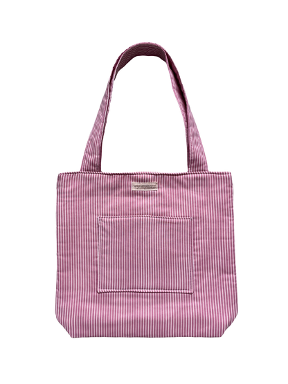 Pink Stripe Everyday Tote Bag