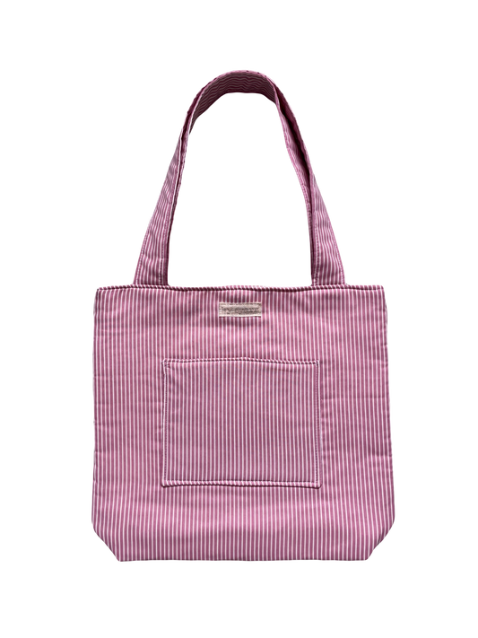 Pink Stripe Everyday Tote Bag