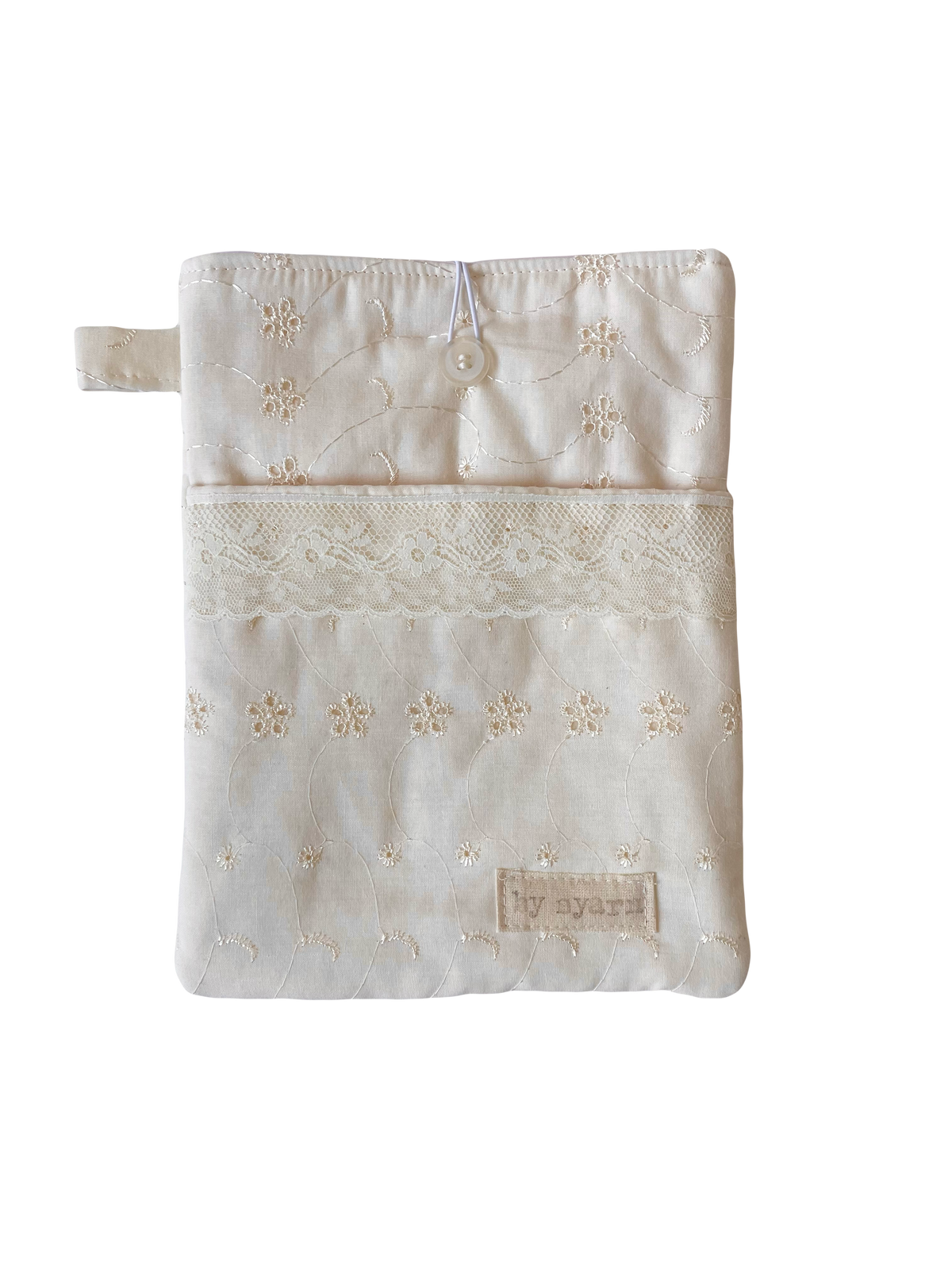 Whipped Cream Book Sleeve with Pocket