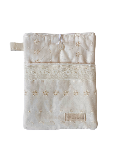 Whipped Cream Book Sleeve with Pocket