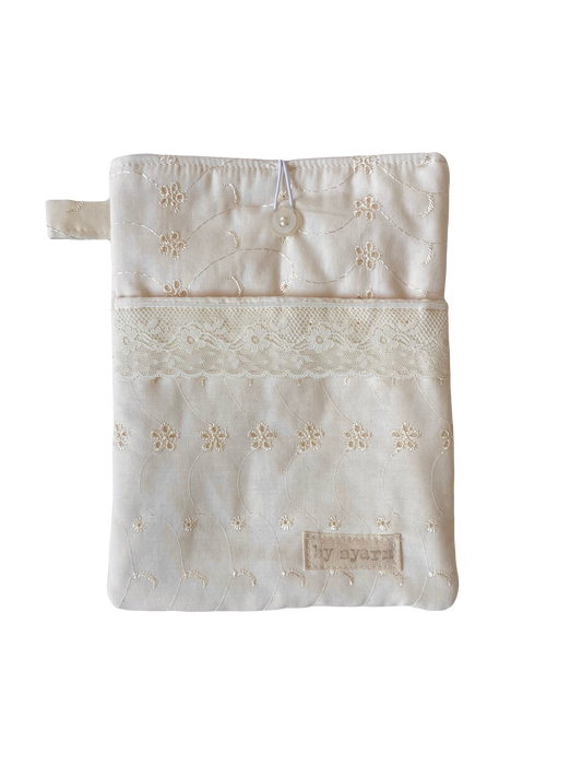 Whipped Cream Book Sleeve with Pocket