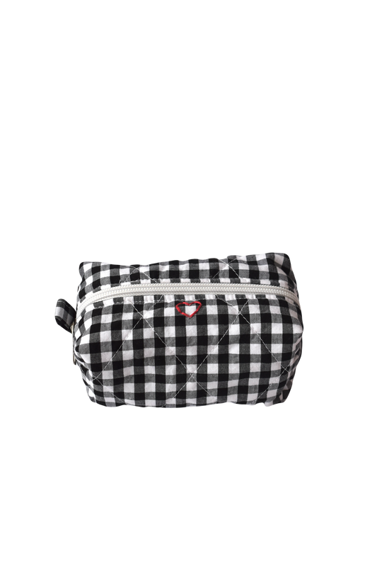Gingham Mini Makeup Bag