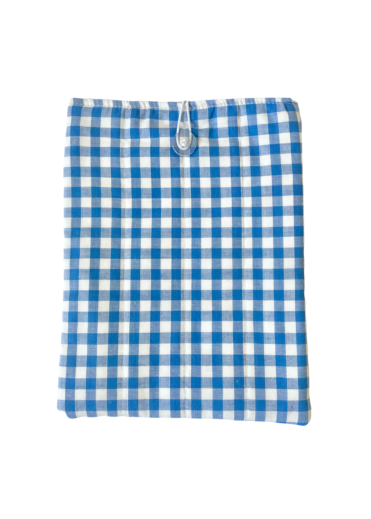 Blue Gingham Book Sleeve 2