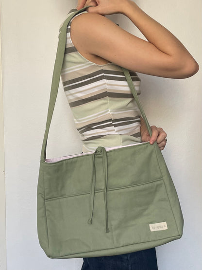 Sage Tote Bow Bag