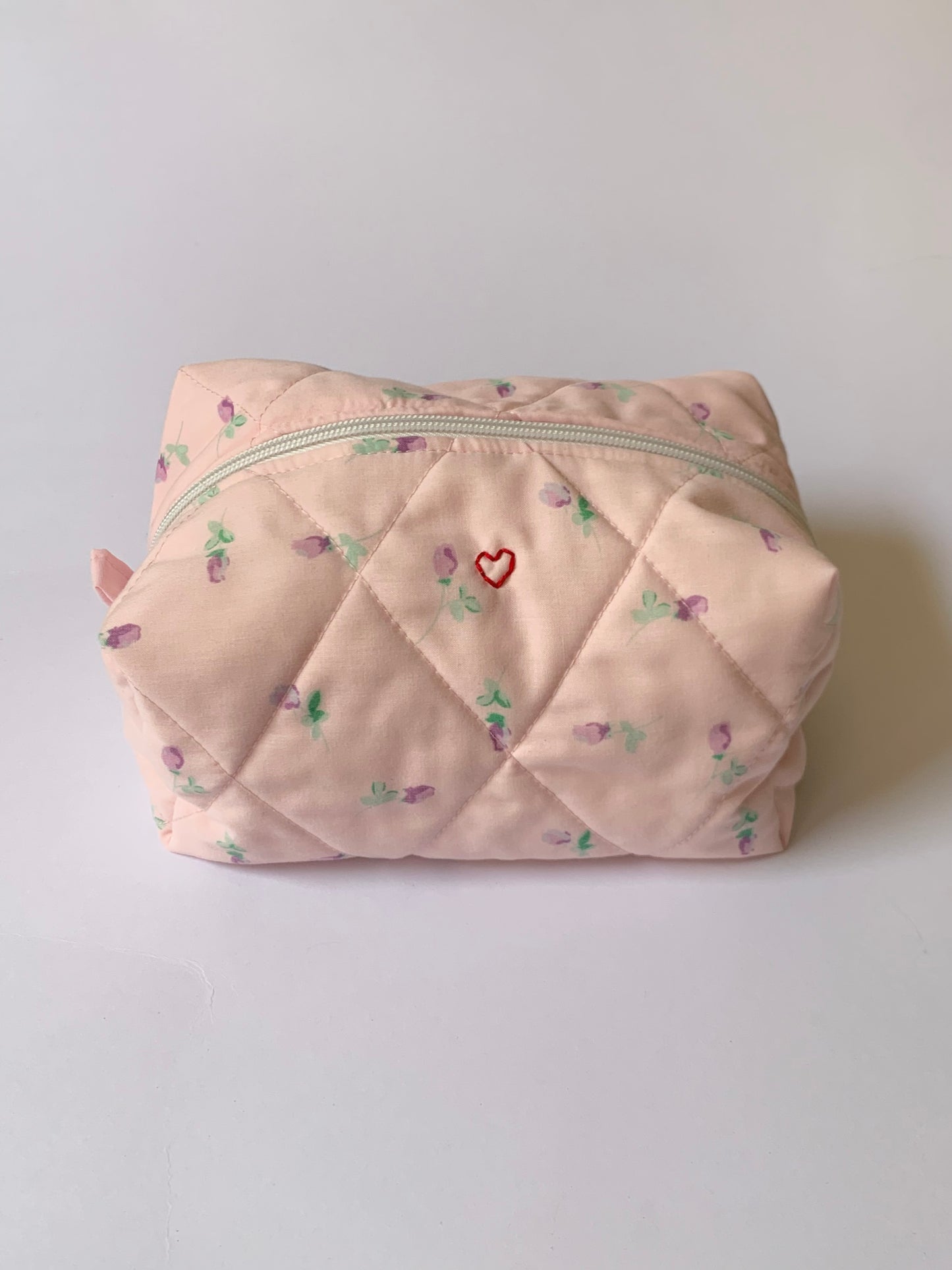 Pink Lavender Jumbo Makeup Bag