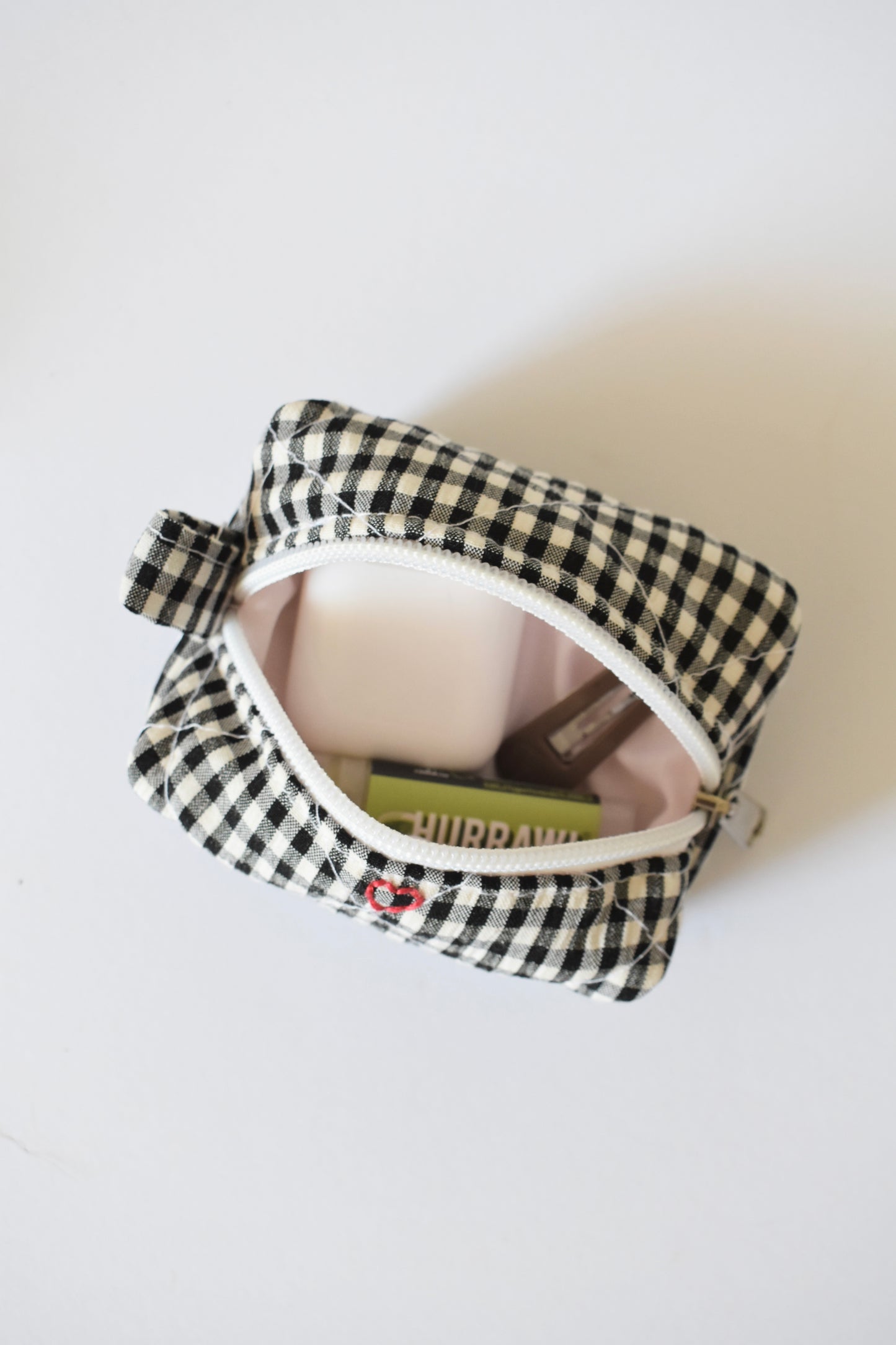 Gingham Boxy Bag Charm