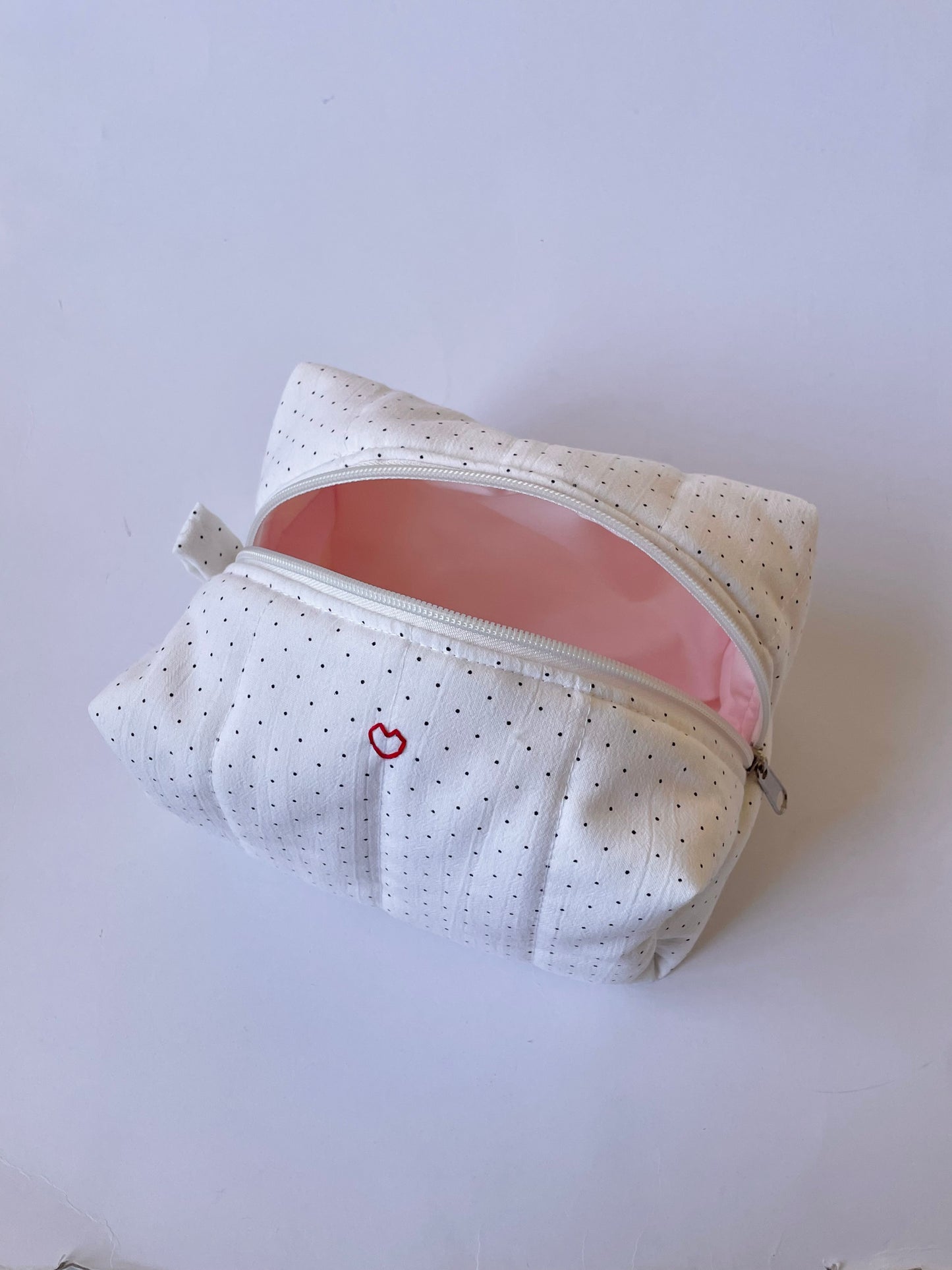 Polka Dot Jumbo Makeup Bag