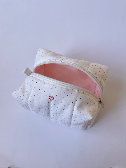 Polka Dot Jumbo Makeup Bag
