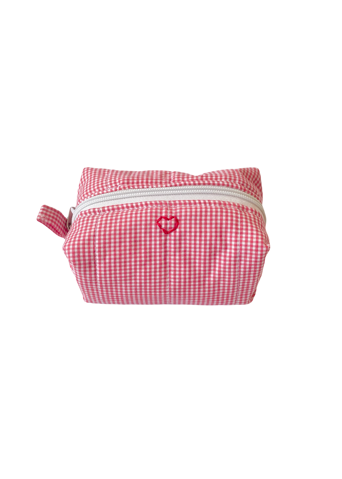 Red Gingham Mini Makeup Bag