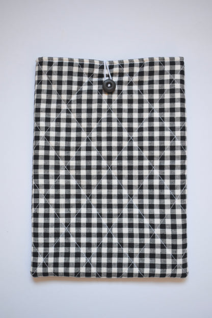 Gingham Large Book Sleeve