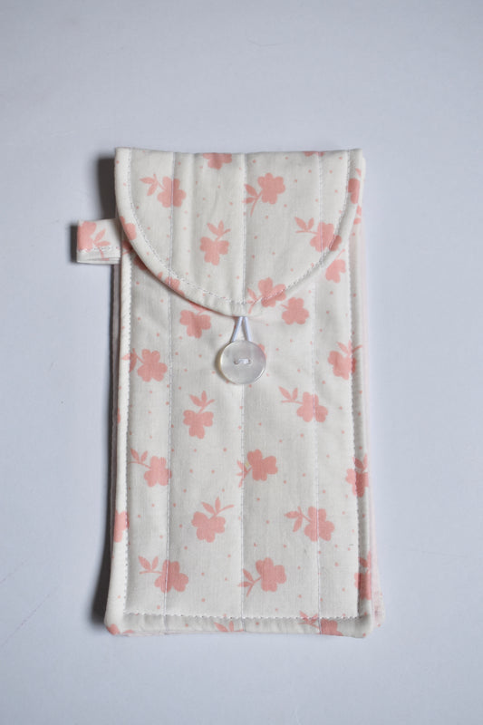 Pink Rose Glasses Pouch