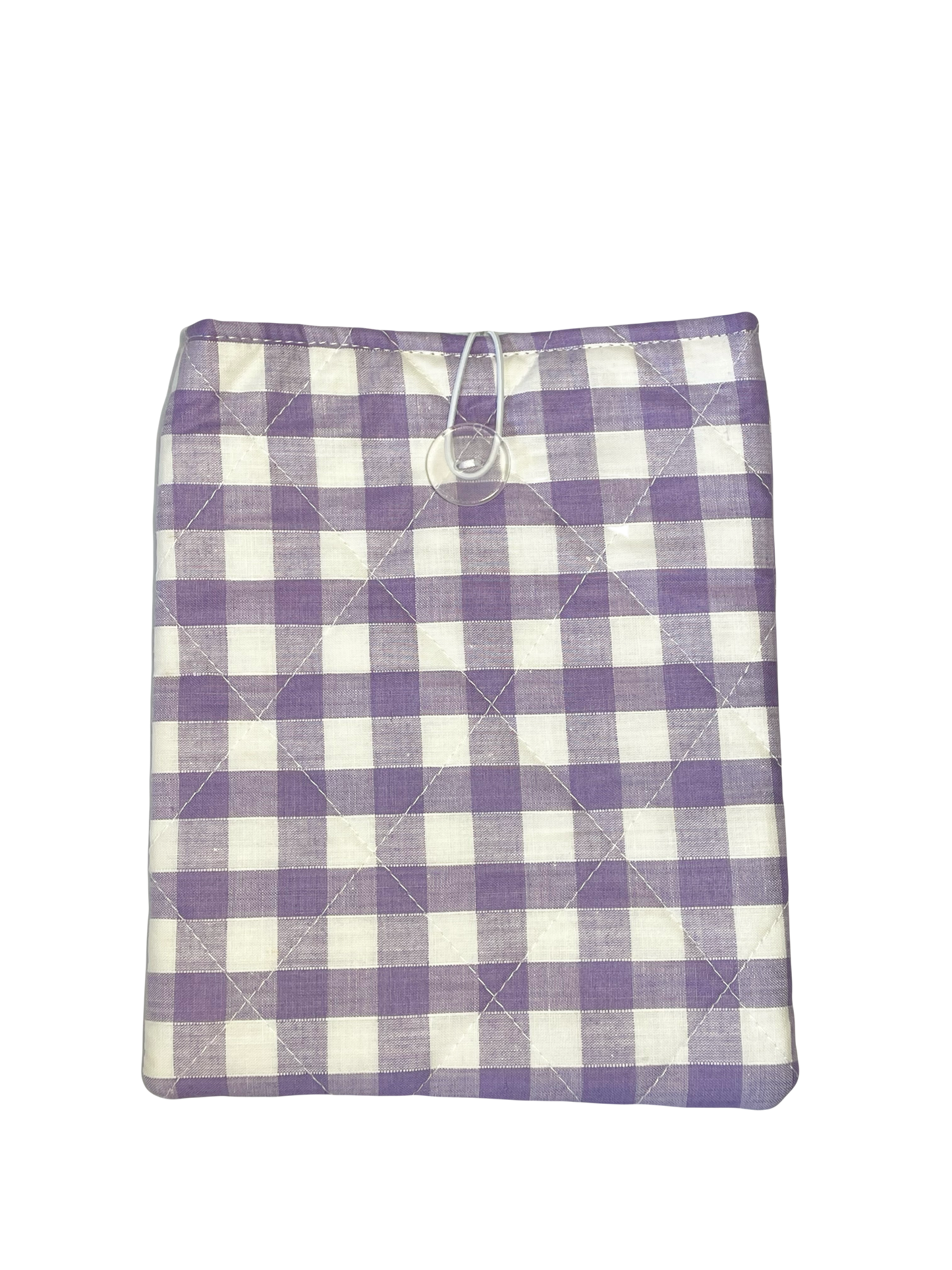 Purple Gingham E-Reader Sleeve