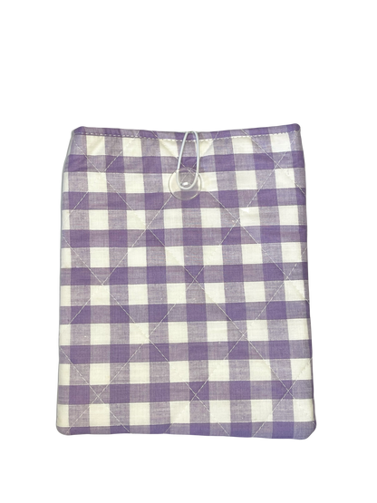Purple Gingham E-Reader Sleeve
