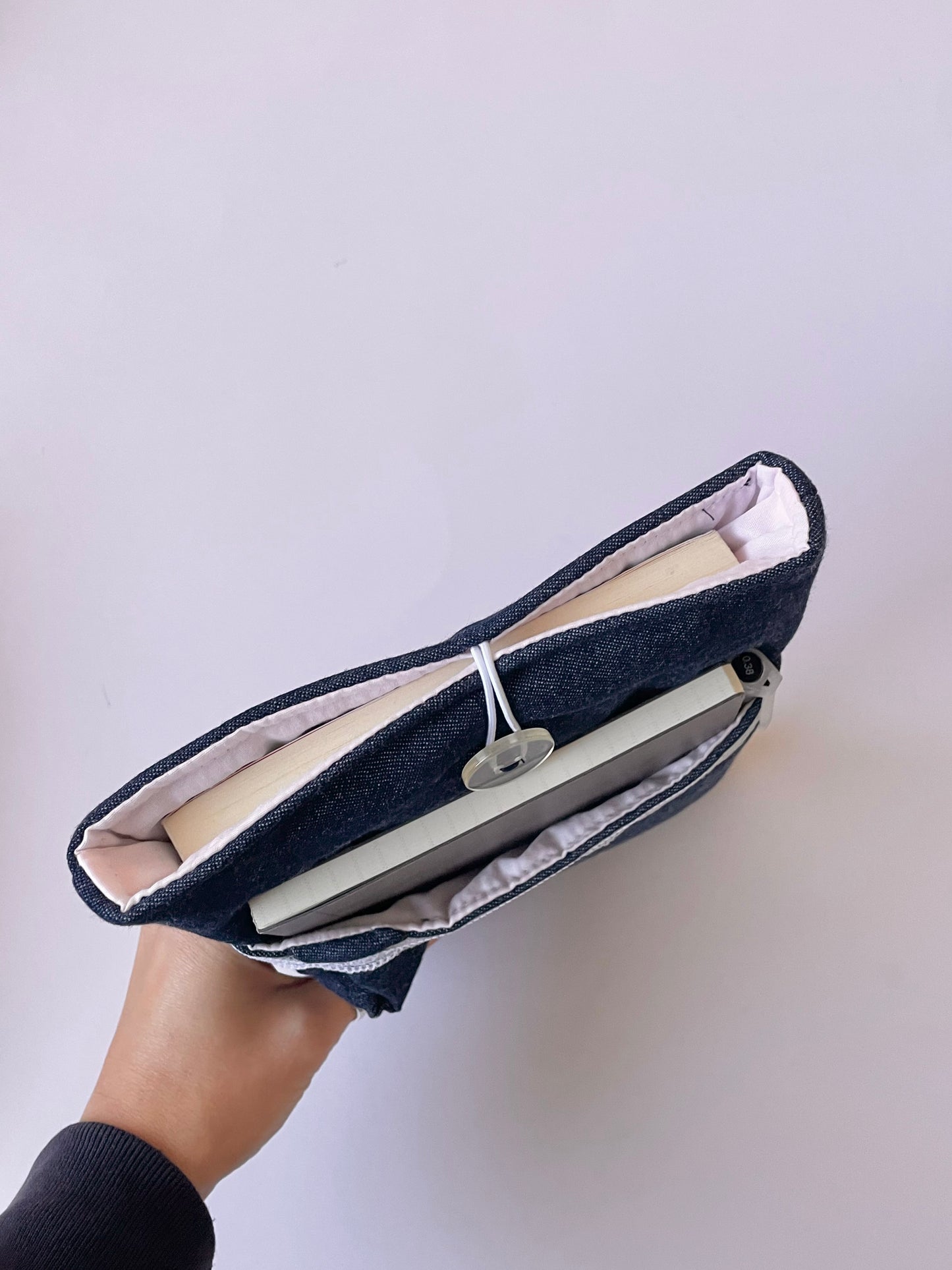 Denim Book Sleeve with Pocket