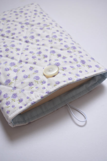 Lilac Floral Book Sleeve